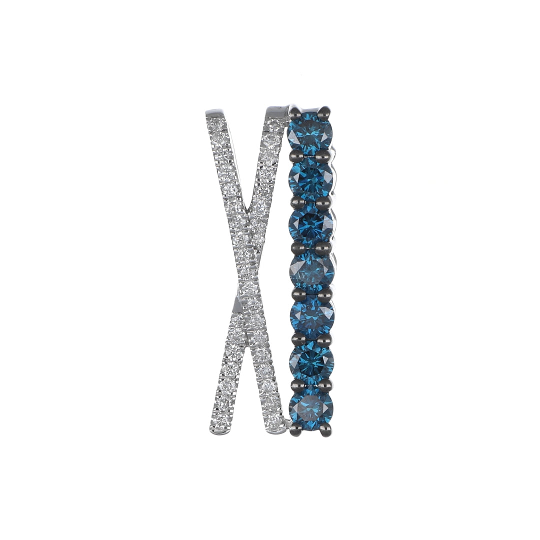 Blue Diamond Pendant (Blue Diamond 1.16 cts. White Diamond 0.29 cts.)