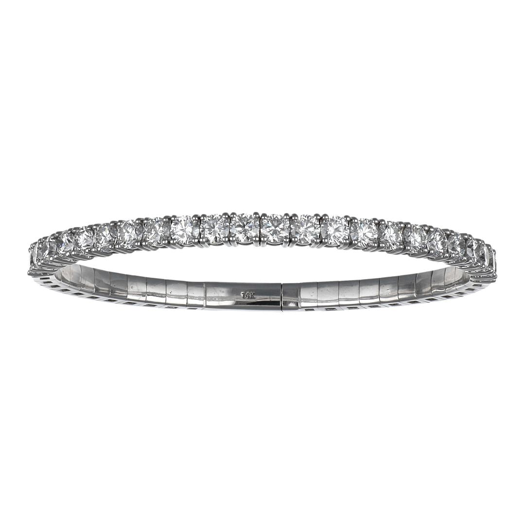 GROWNIQUE White Diamond Flexi Bangle (Lab Grown White Diamond 4.99 cts.)