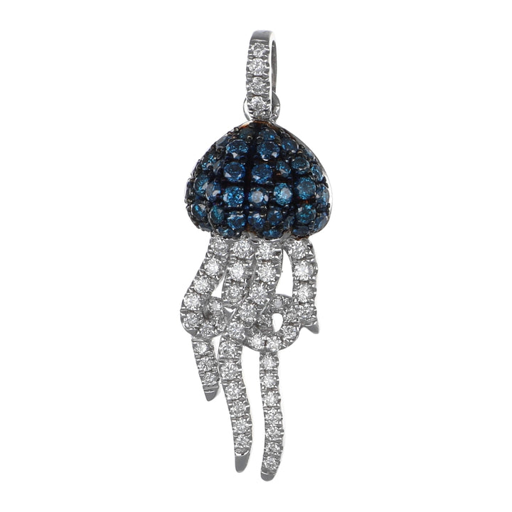 Blue Diamond Pendant (Blue Diamond 0.35 cts. White Diamond 0.23 cts.)