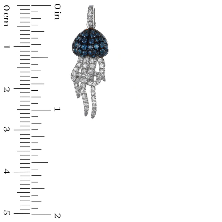 Blue Diamond Pendant (Blue Diamond 0.35 cts. White Diamond 0.23 cts.)