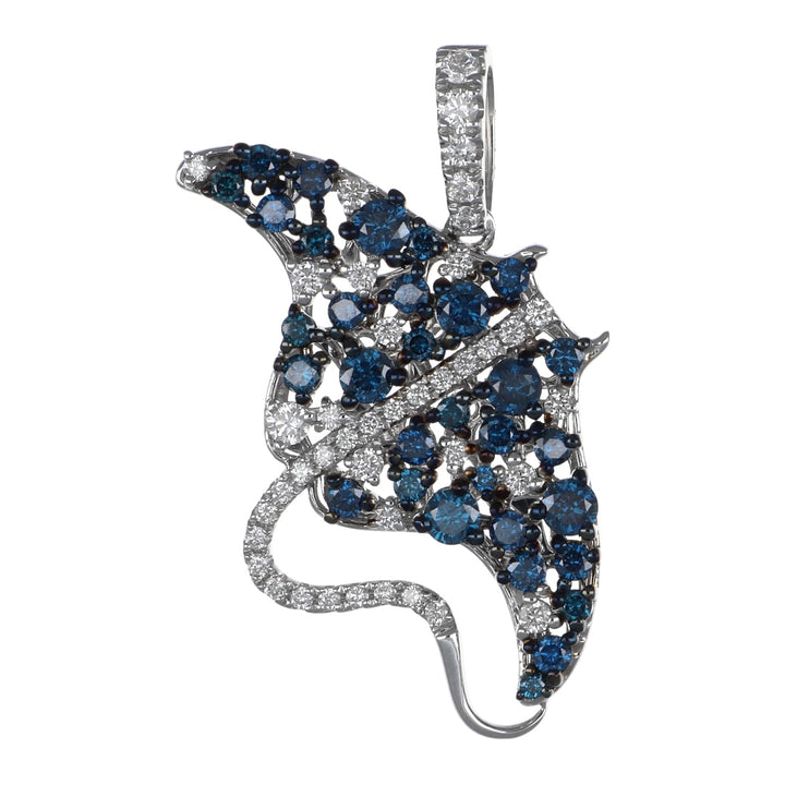 Blue Diamond Pendant (Blue Diamond 1.04 cts. White Diamond 0.46 cts.)
