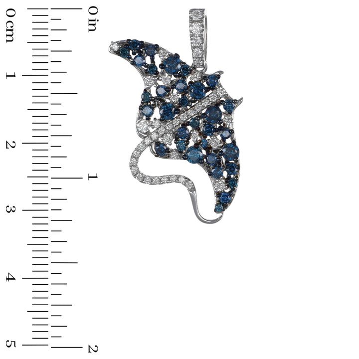 Blue Diamond Pendant (Blue Diamond 1.04 cts. White Diamond 0.46 cts.)