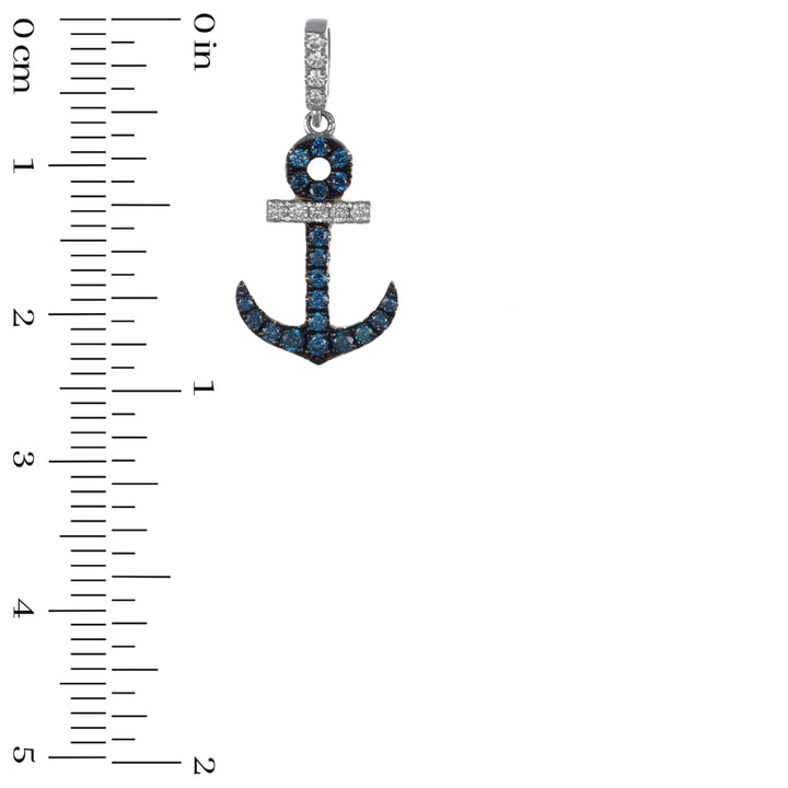 Blue Diamond Pendant (Blue Diamond 0.23 cts. White Diamond 0.09 cts.)