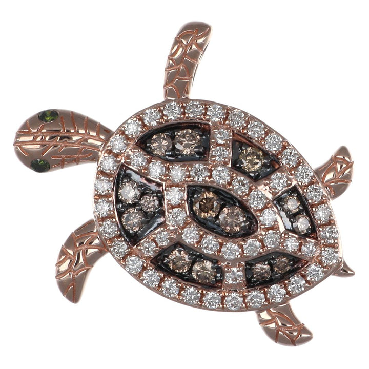 Brown Diamond Pendant (Brown Diamond 0.22 cts. Green Diamond 0.04 cts. White Diamond 0.34 cts.)