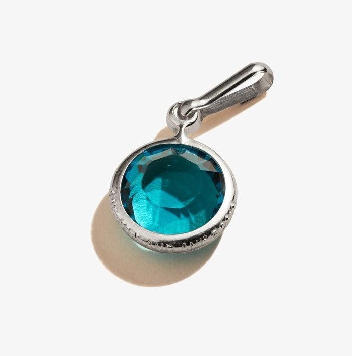ALEX AND ANI Blue Zircon Birthstone Charm, December Not Net