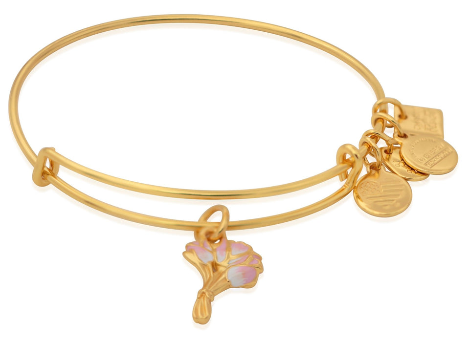 ALEX AND ANI Charity by Design, Pink Tulips Bracelet Not Net