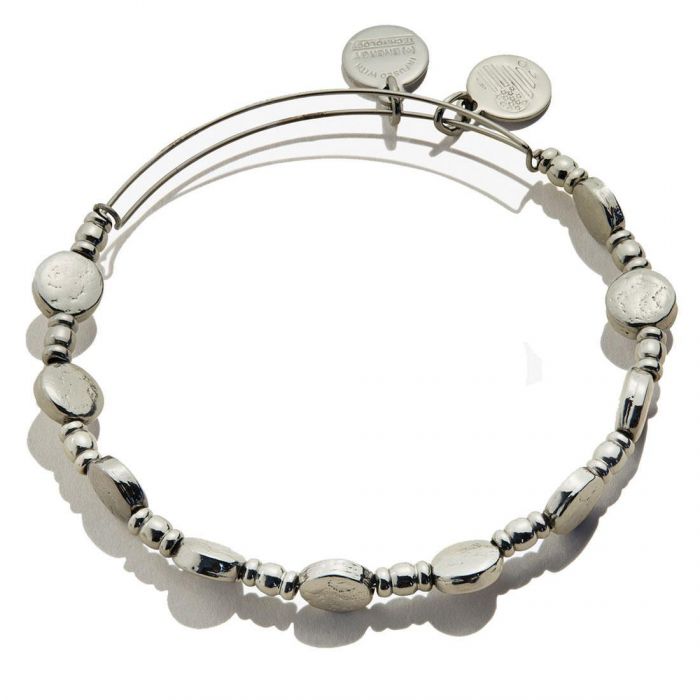 Alex and Ani Coin Metal Beaded Bangle Not Net