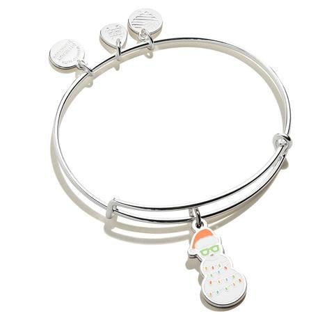 ALEX AND ANI Color Infusion Holiday Snowman Charm Bangle Not Net