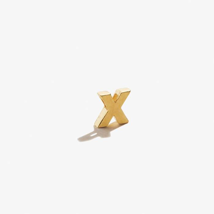 ALEX AND ANI Create Your Own - Initial X Slider Charm Not Net