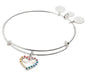 ALEX AND ANI Crystal Infusion Rainbow Heart Not Net