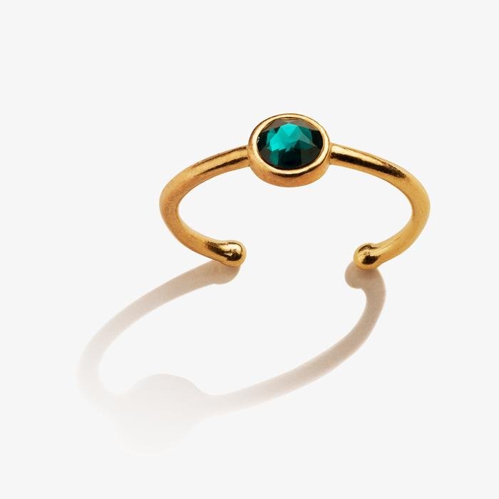 ALEX AND ANI Emerald Birthstone Ring, May Not Net