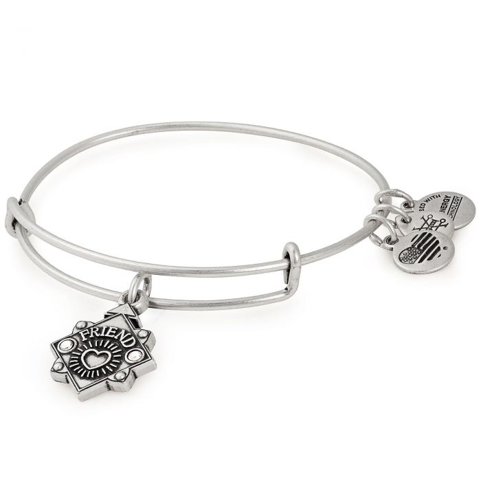 ALEX AND ANI Friend Charm Bangle Silver Not Net