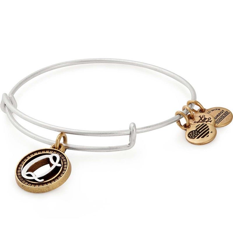 Buy ALEX AND ANI Inital Q Two Tone Charm Bangle at Kay's Fine Jewelry