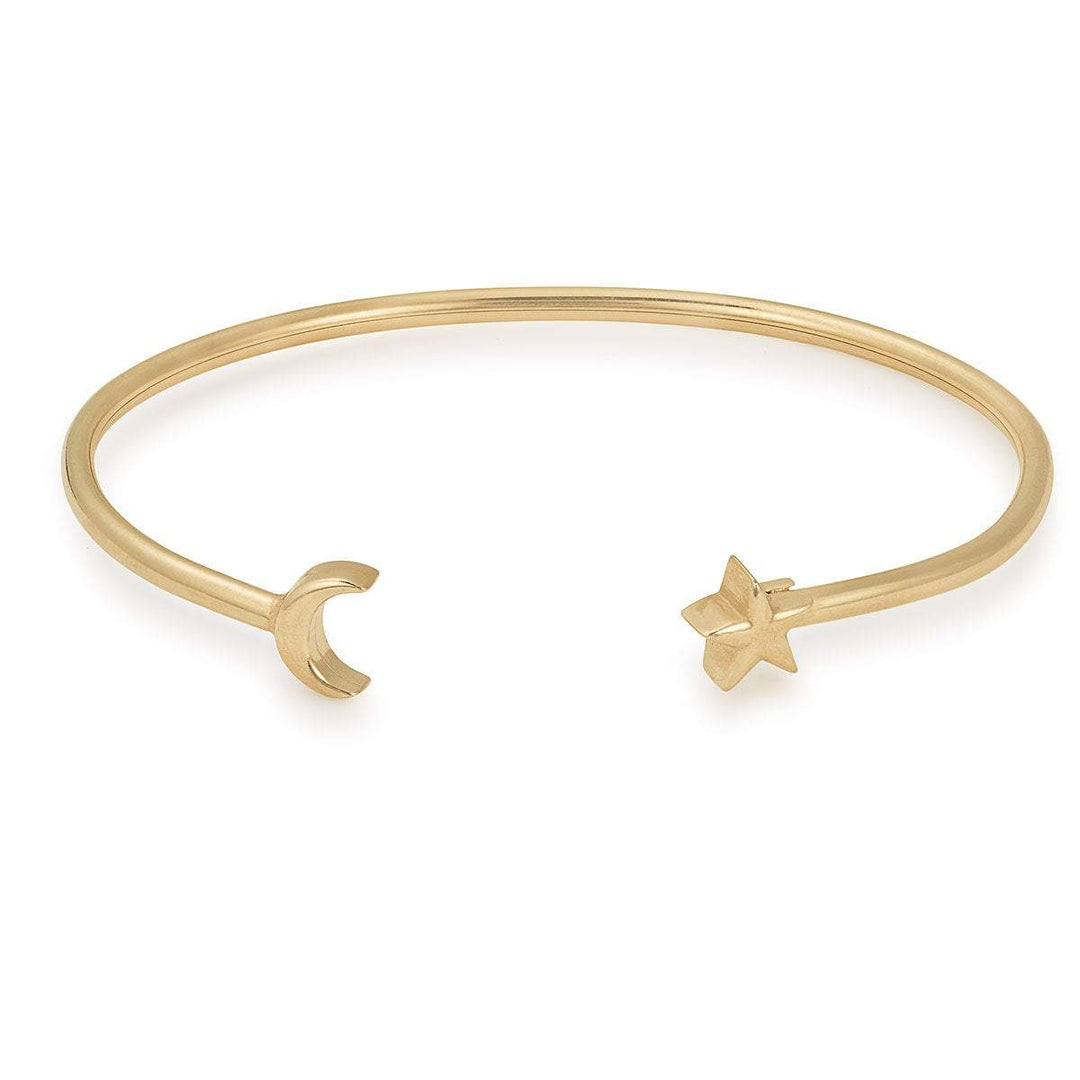 ALEX AND ANI Moon and Star Cuff Bracelet Not Net