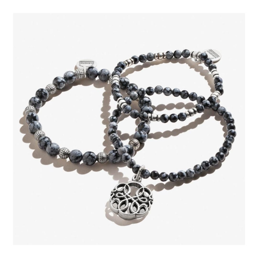 ALEX AND ANI Path of Life Stretch Bracelet Set of 3 Not Net