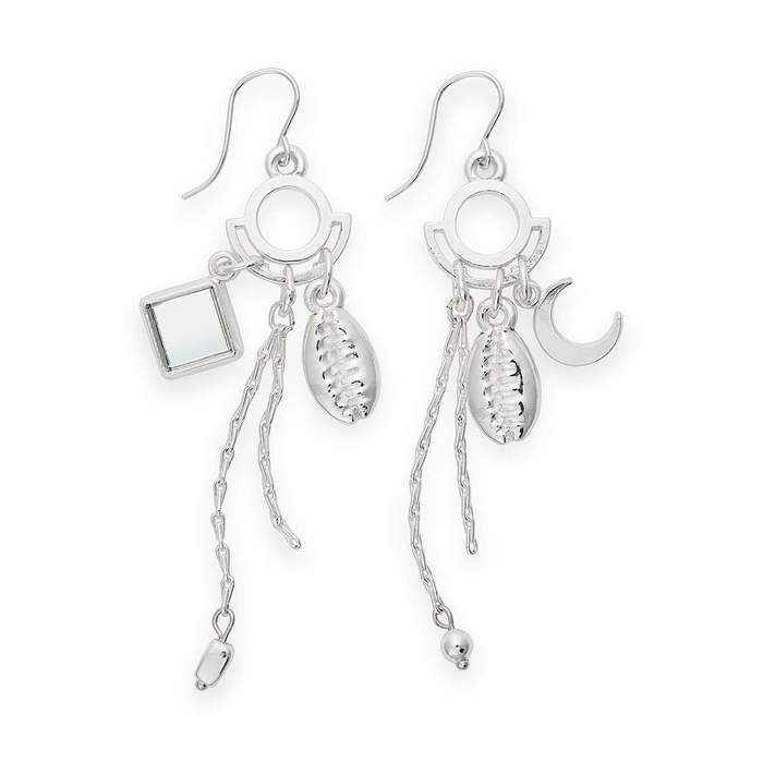 ALEX AND ANI Puka Shell Cluster Drop Earrings Not Net