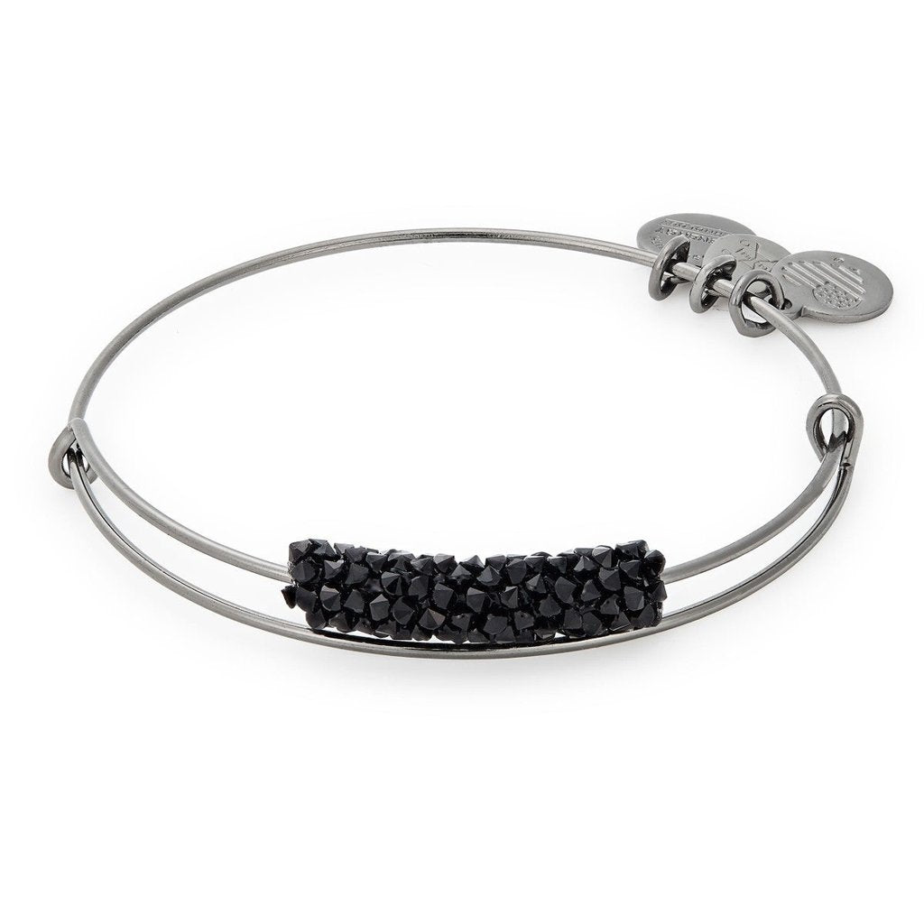 ALEX AND ANI Silent Night Fine Rocks, Midnight Silver Bracelet Not Net