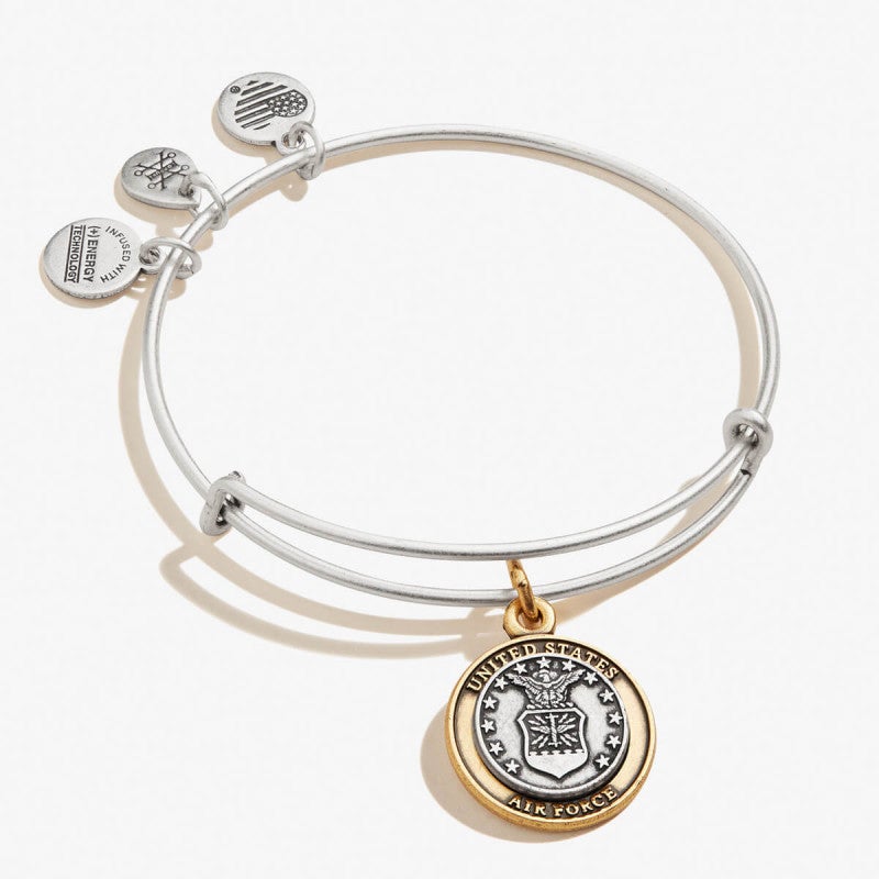 Buy ALEX AND ANI U.S. Air Force Charm Bangle Two Tone at Kay's Fine Jewelry