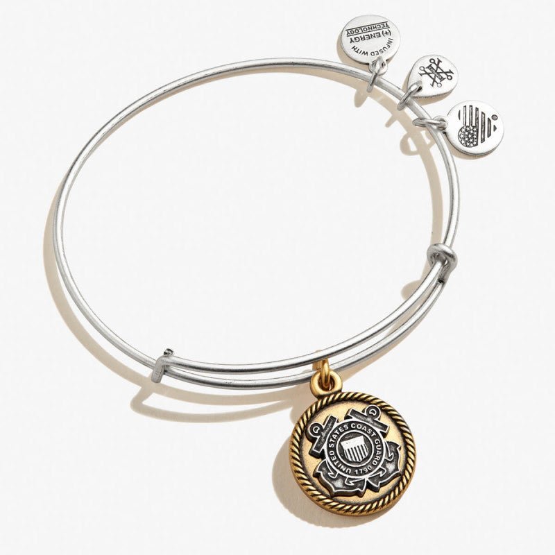 Buy ALEX AND ANI U.S. Coast Goard Charm Bangle Two Tone at Kay's Fine Jewelry