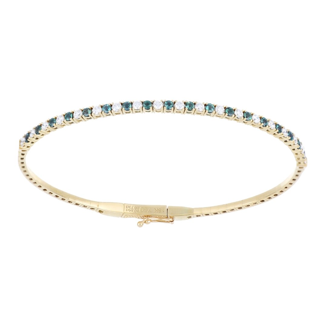 Alexandrite Bangle (Alexandrite 0.84 cts. White Diamond 0.73 cts.) Not Net
