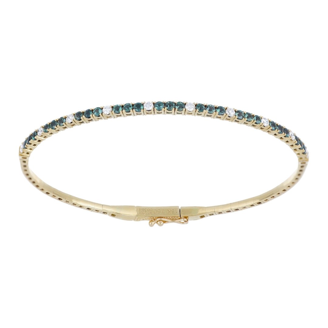 Alexandrite Bangle (Alexandrite 1.14 cts. White Diamond 0.48 cts.) Not Net