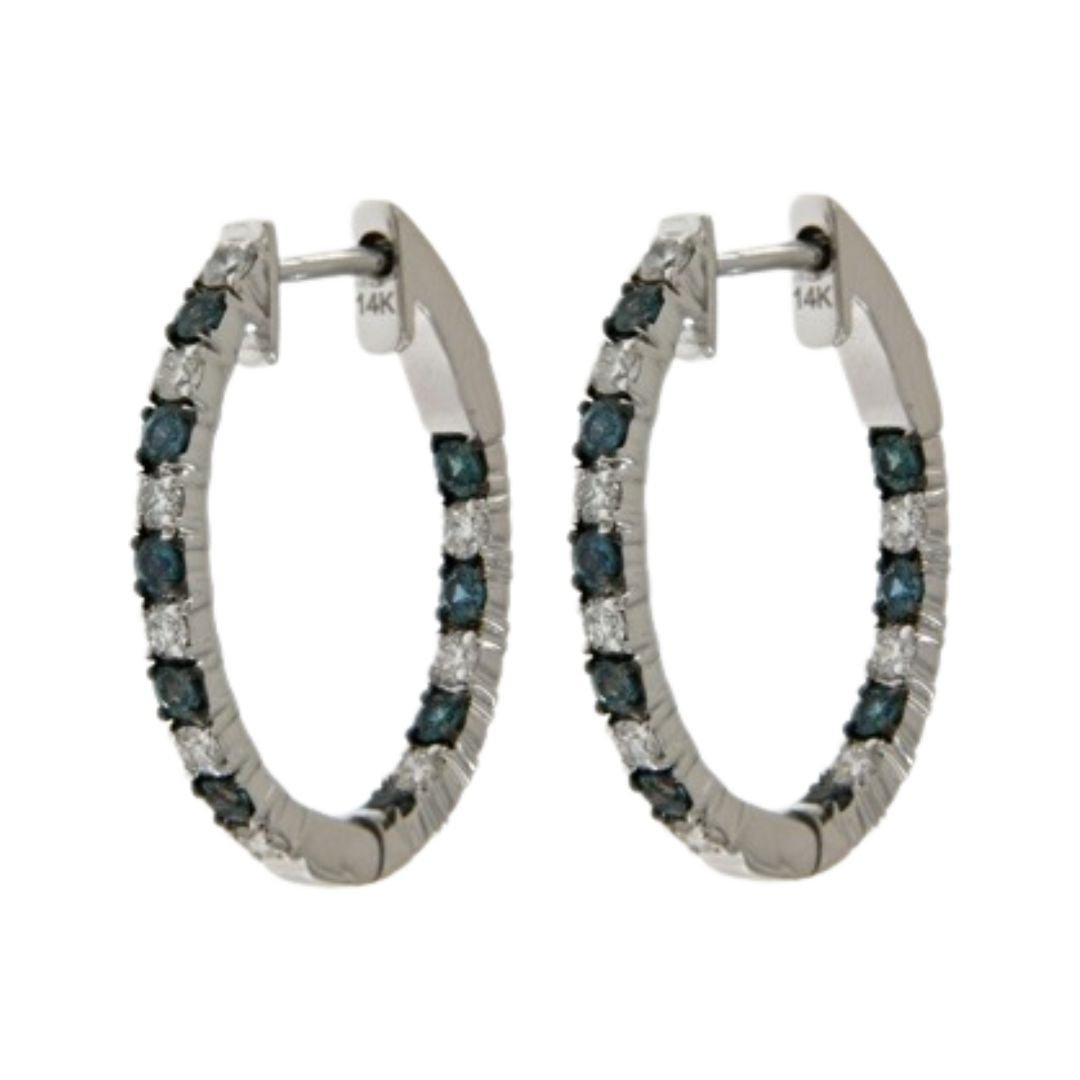 Alexandrite Earrings (Alexandrite 0.55 cts. White Diamond 0.43 cts.) Not Net