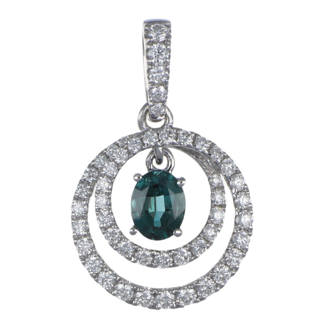Alexandrite Pendant (Alexandrite 0.46 cts. White Diamond 0.39 cts.) Not Net