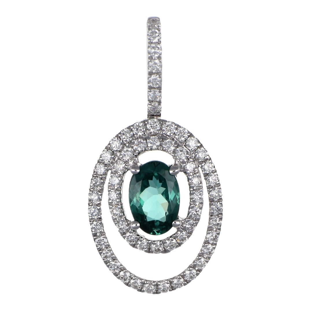 Alexandrite Pendant (Alexandrite 0.54 cts. White Diamond 0.28 cts.) Not Net
