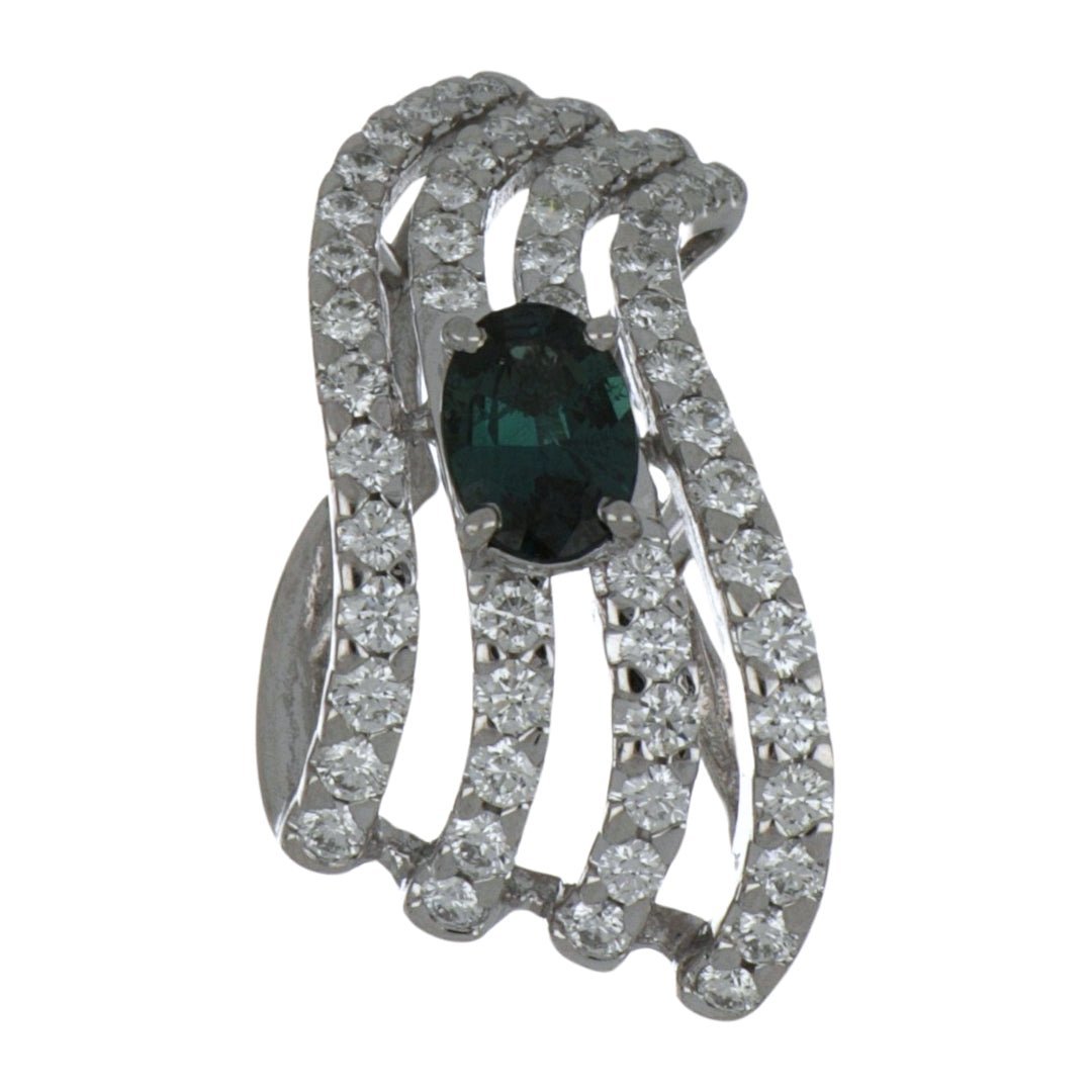 Alexandrite Pendant (Alexandrite 0.62 cts. White Diamond 0.82 cts.) Not Net