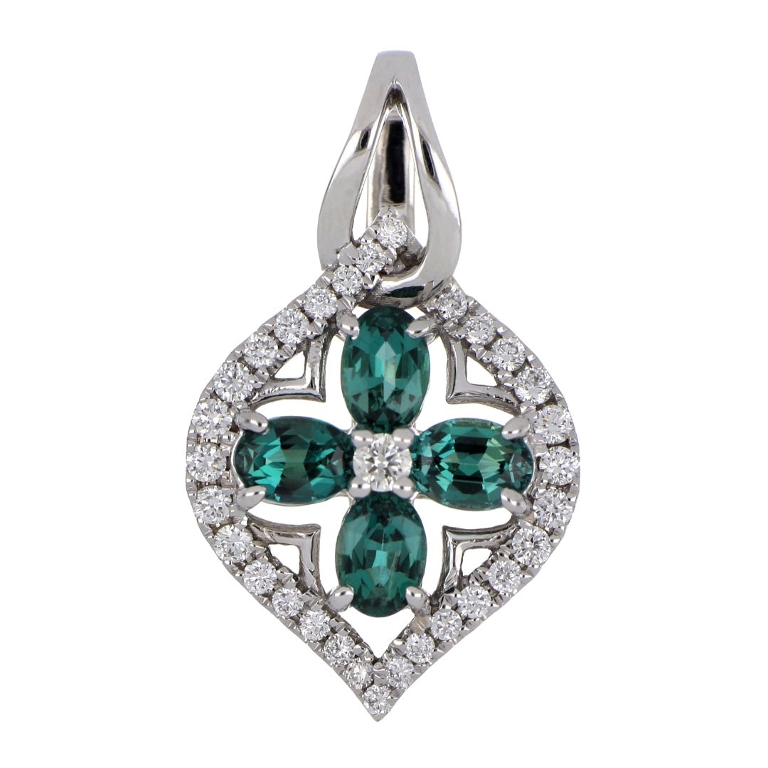 Alexandrite Pendant (Alexandrite 0.67 cts. White Diamond 0.2 cts.) Not Net