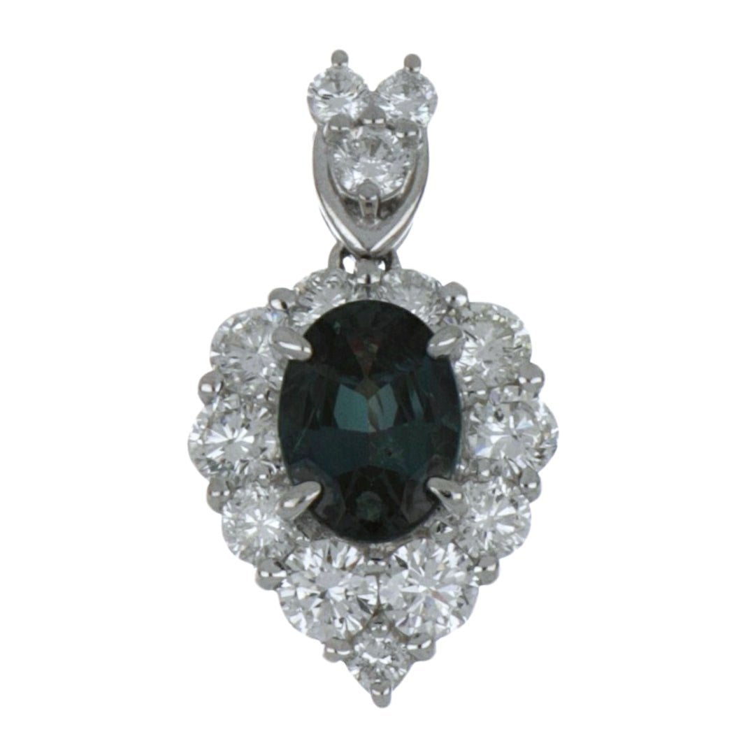 Alexandrite Pendant (Alexandrite 0.92 cts. White Diamond 0.84 cts.) Not Net