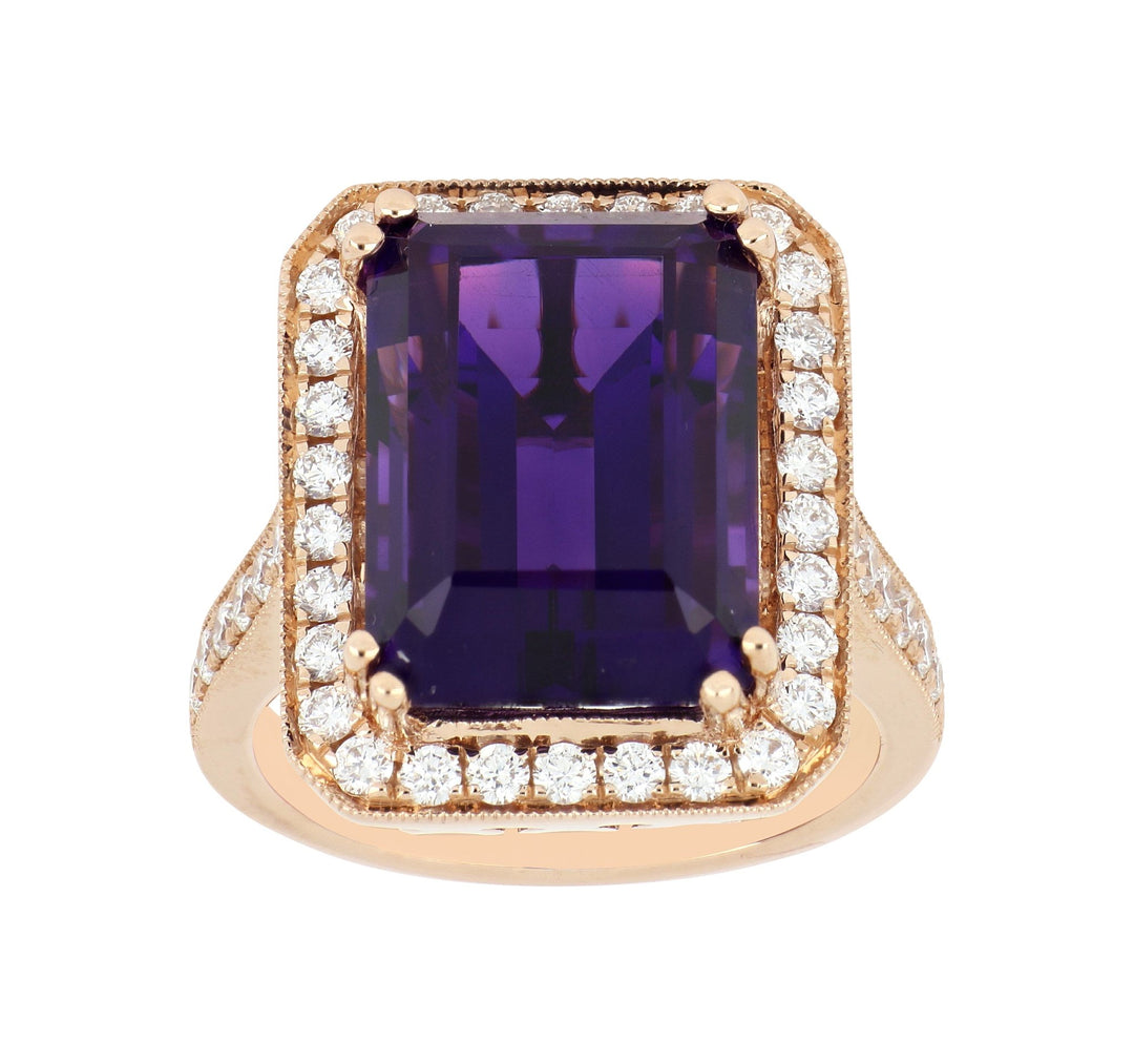 Buy Amethyst Ring (Amethyst 11.14 cts. White Diamond 0.94 cts.) at Kay's Fine Jewelry