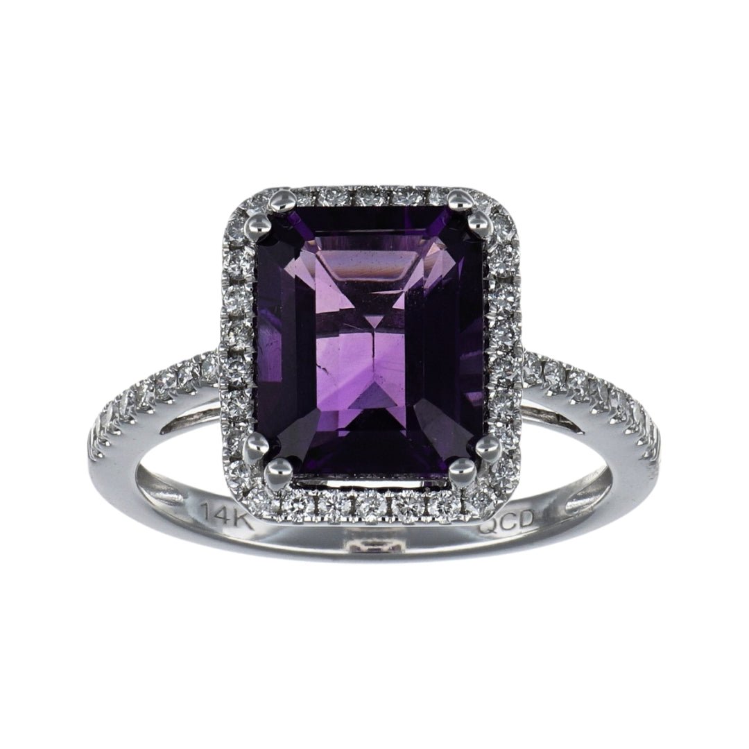 Buy Amethyst Ring (Amethyst 3.08 cts. White Diamond 0.34 cts.) at Kay's Fine Jewelry