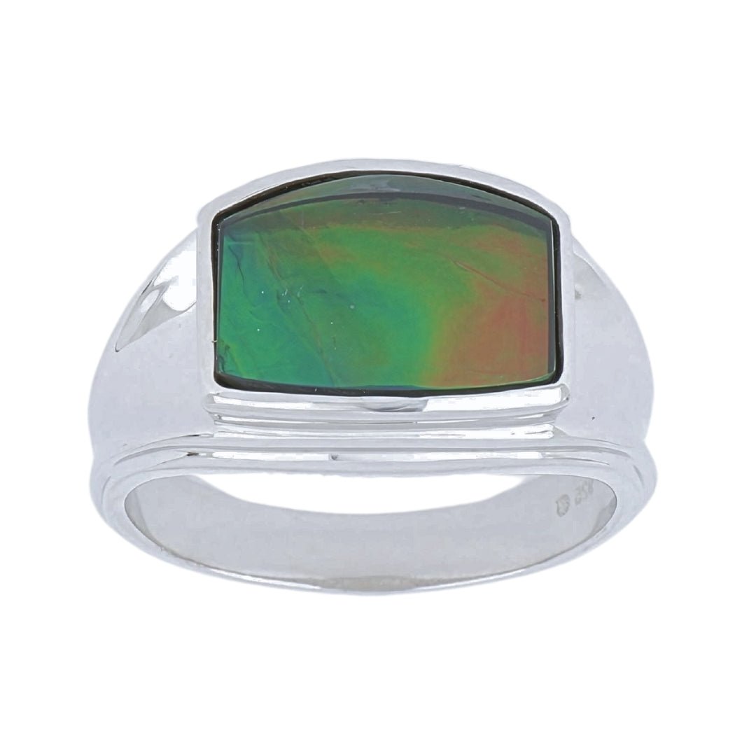 Ammolite Men's Ring Not Net