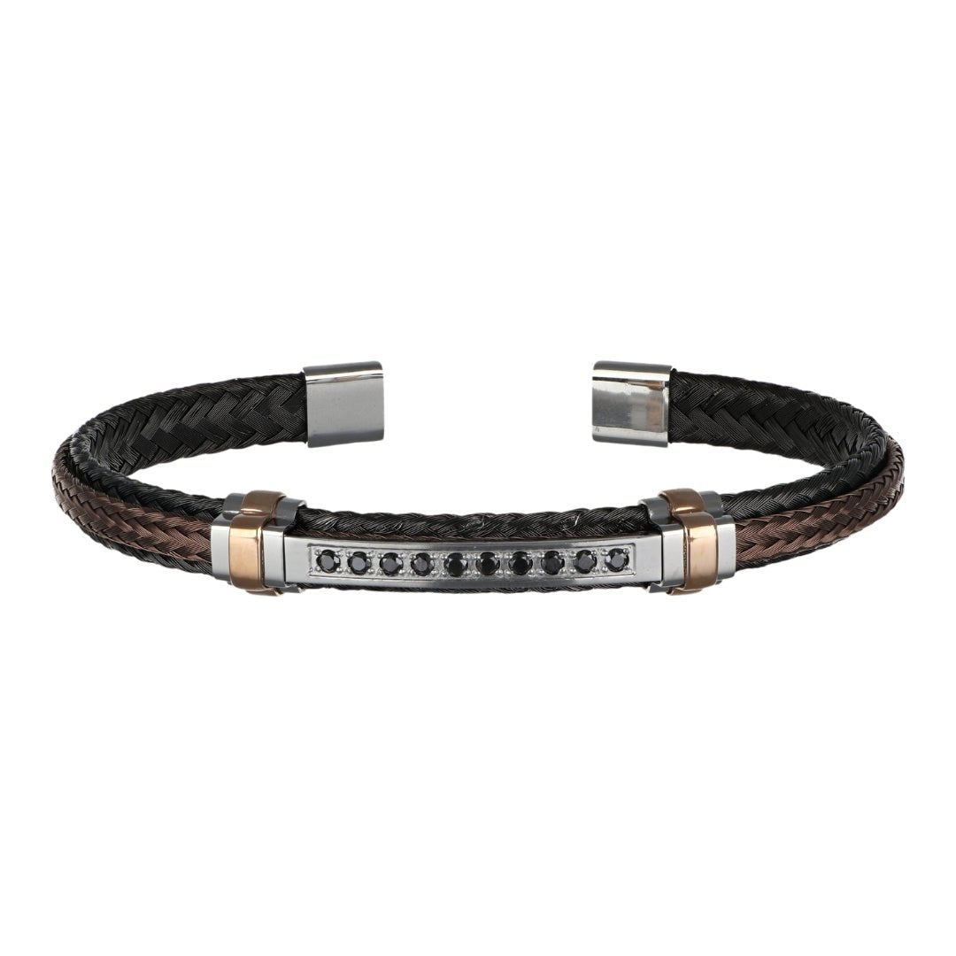 BARAKA Men's Bracelet (Black Diamond 0.35 cts.) Not Net