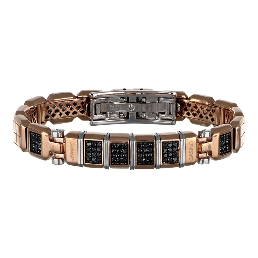 Buy BARAKA Men's Bracelet (Men's Bracelet Black Diamond 1.44 cts. Ruby 0.09 cts.) at Kay's Fine Jewelry