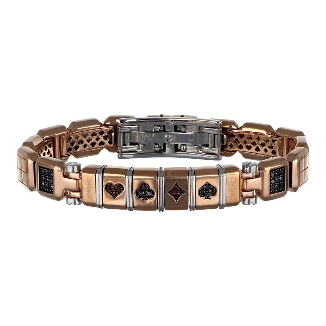 Buy BARAKA Men's Bracelet (Men's Bracelet Black Diamond 1.44 cts. Ruby 0.09 cts.) at Kay's Fine Jewelry