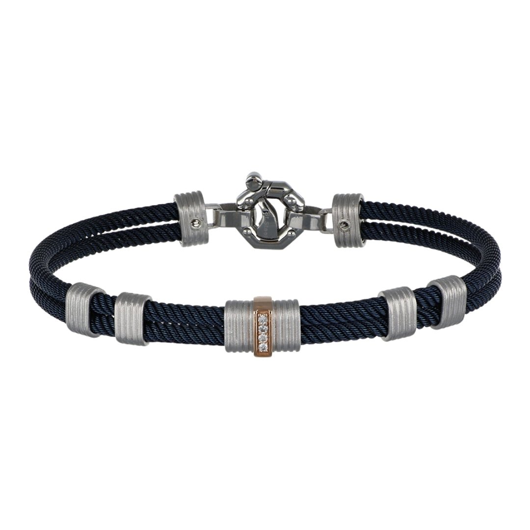 BARAKA White Diamond Men's Bracelet (White Diamond 0.06 cts.) Not Net