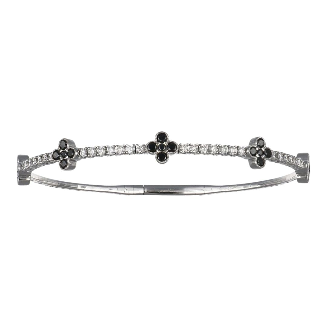Buy Black Diamond Bangle (Black Diamond 1.04 cts. White Diamond 0.74 cts.) at Kay's Fine Jewelry