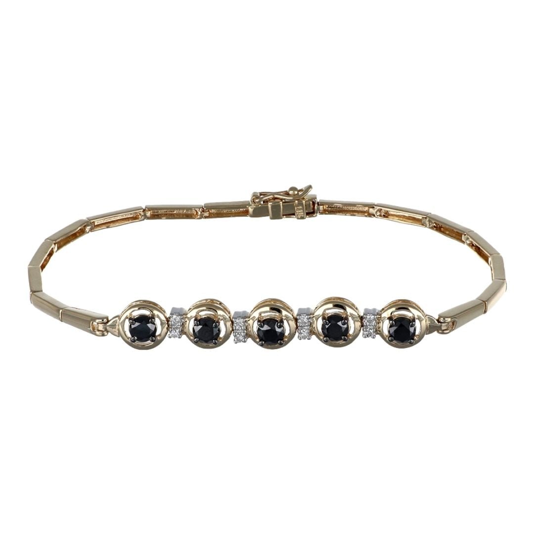 Buy Black Diamond Bracelet (Black Diamond 1.03 cts. White Diamond 0.11 cts.) at Kay's Fine Jewelry