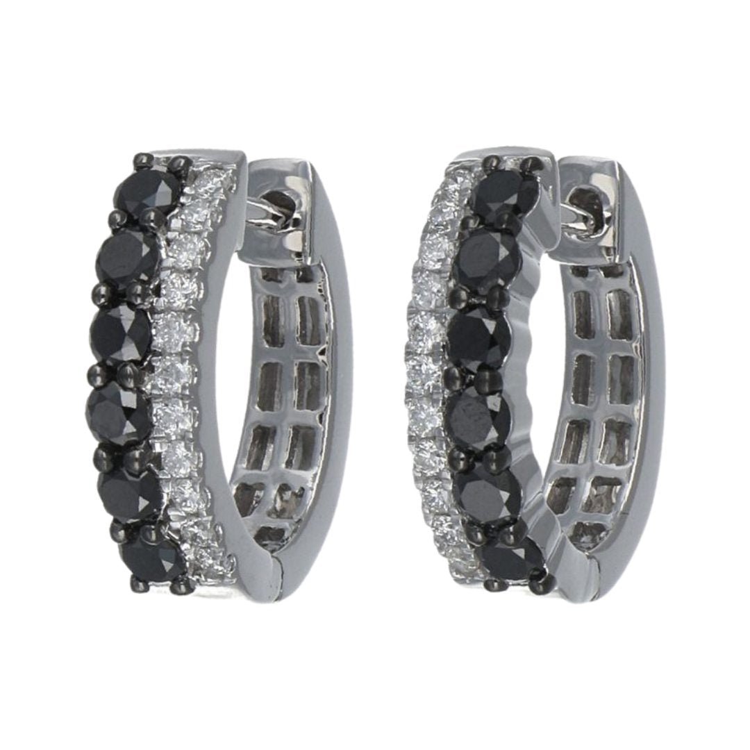 Buy Black Diamond Earrings (Black Diamond 0.75 cts. White Diamond 0.2 cts.) at Kay's Fine Jewelry