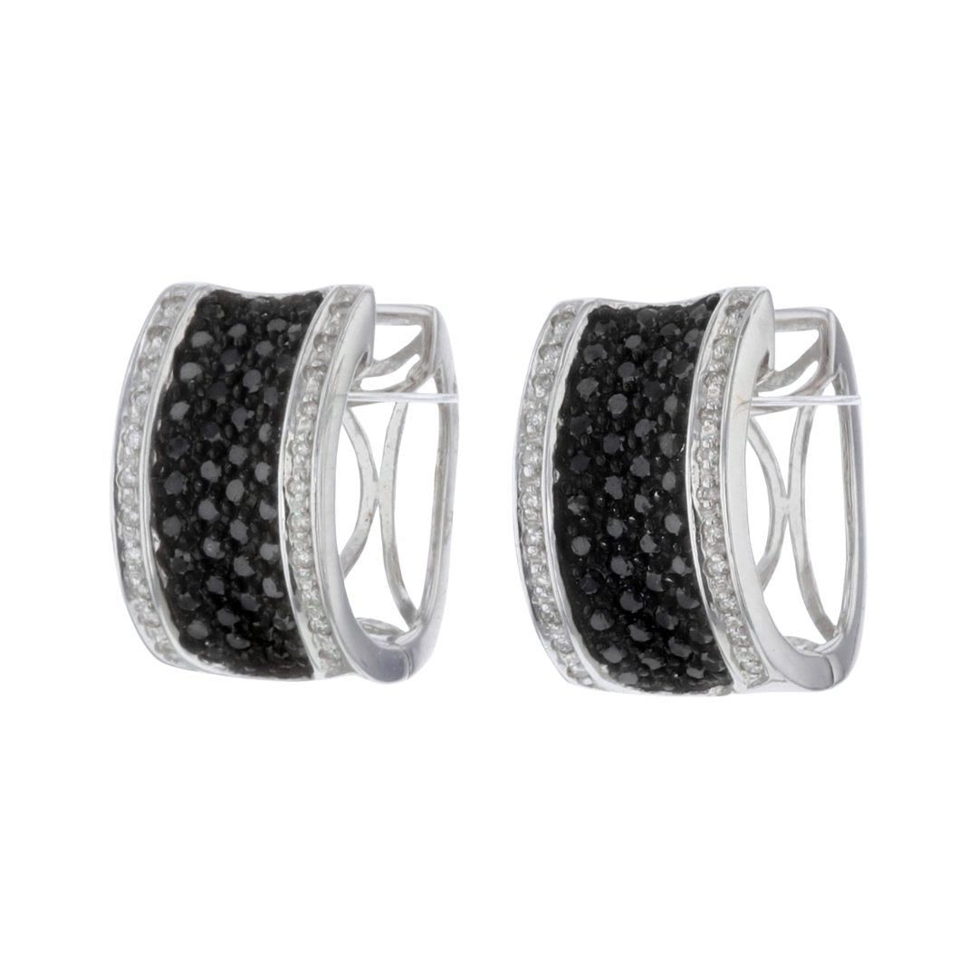 Buy Black Diamond Earrings (Black Diamond 1.24 cts. Cut White Diamond 0.3 cts.) at Kay's Fine Jewelry
