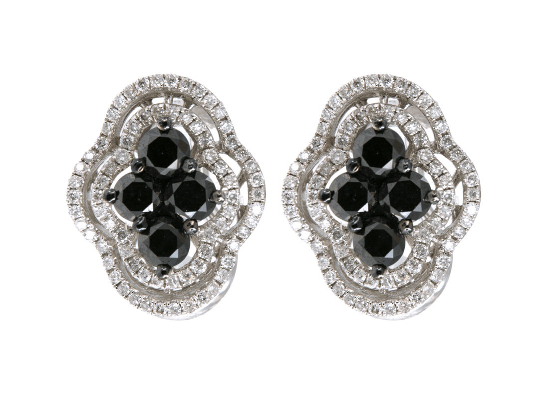 Buy Black Diamond Earrings (Black Diamond 1.68 cts. White Diamond 0.59 cts.) at Kay's Fine Jewelry