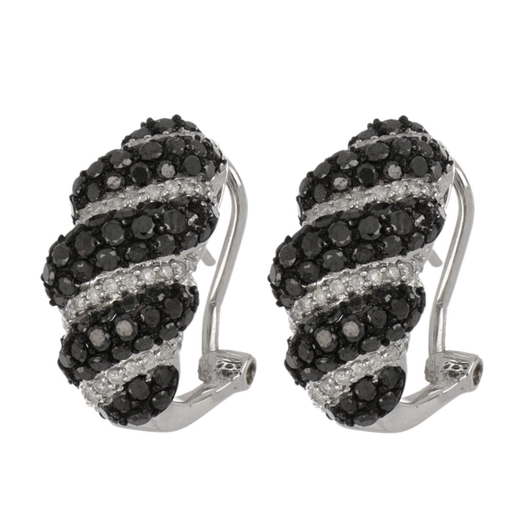 Buy Black Diamond Earrings (Black Diamond 1.99 cts. White Diamond 0.32 cts.) at Kay's Fine Jewelry