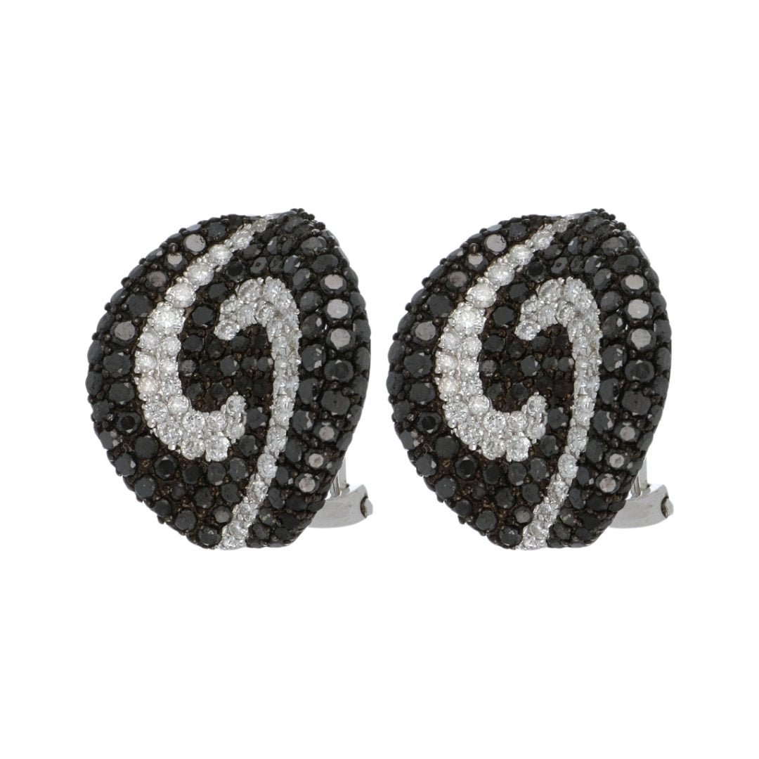 Buy Black Diamond Earrings (Black Diamond 2.89 cts. White Diamond 0.78 cts.) at Kay's Fine Jewelry