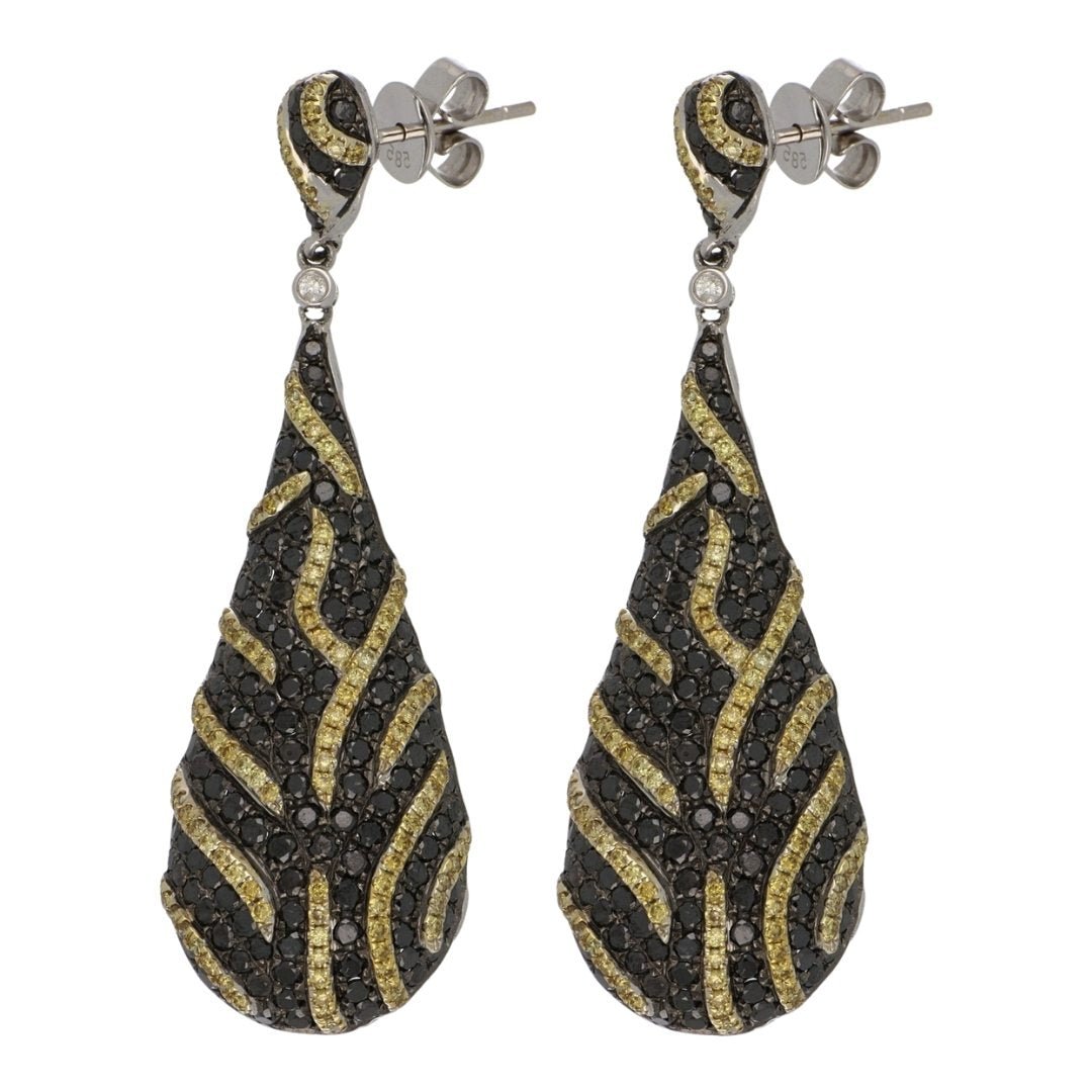 Buy Black Diamond Earrings (Black Diamond 3.53 cts. Yellow Diamond 1.23 cts. White Diamond 0.03 cts.) at Kay's Fine Jewelry