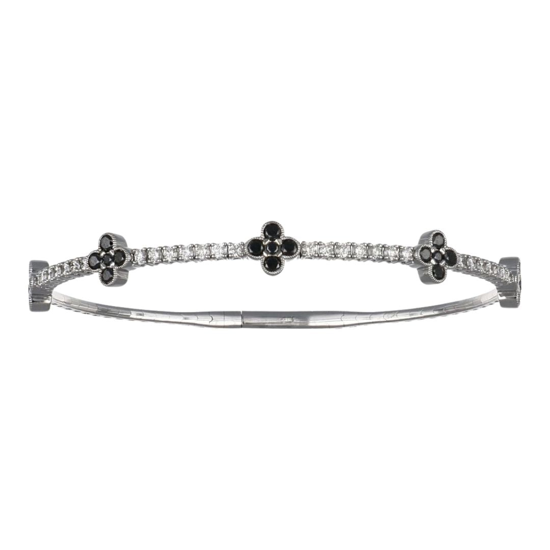 Buy Black Diamond Flexi Bangle (Black Diamond 0.96 cts. White Diamond 0.72 cts.) at Kay's Fine Jewelry