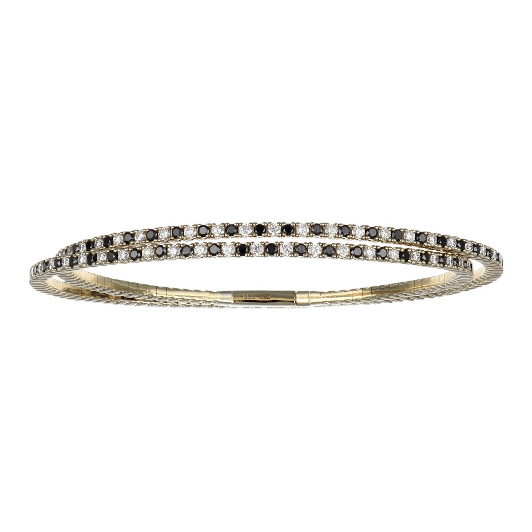 Buy Black Diamond Flexi Bangle (Black Diamond 2.26 cts. White Diamond 2.36 cts.) at Kay's Fine Jewelry