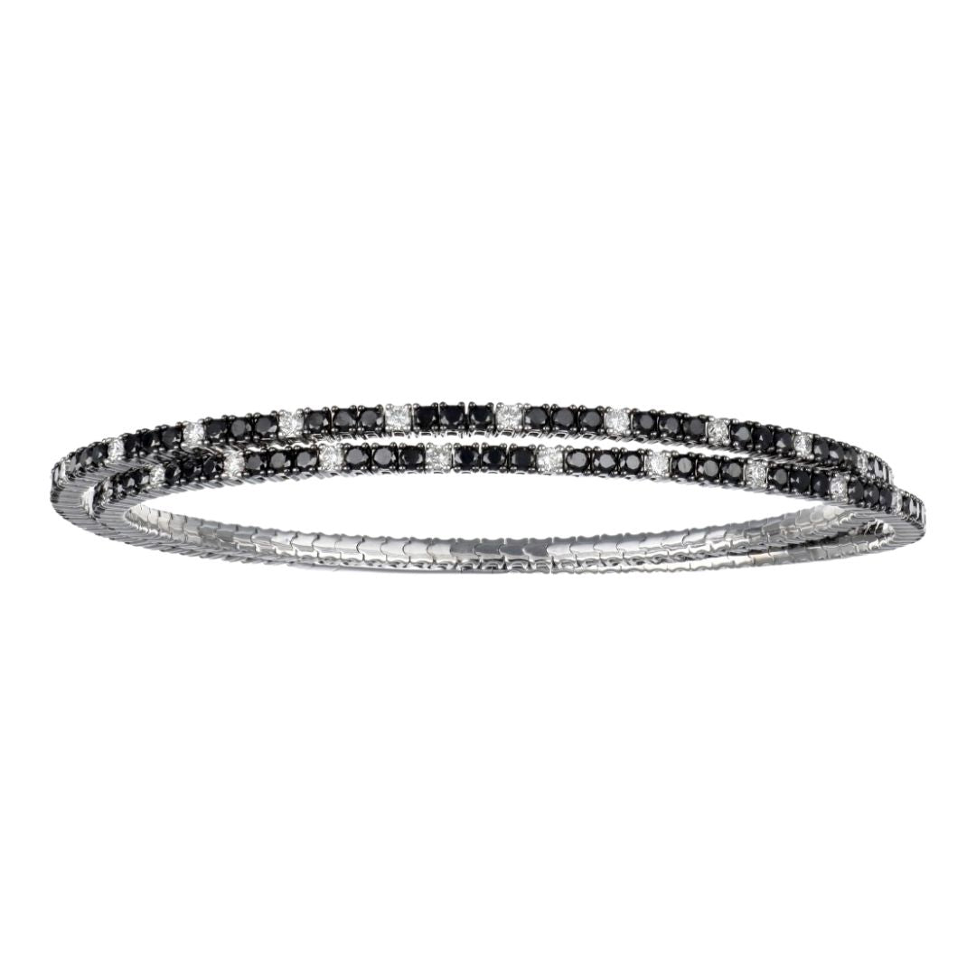 Buy Black Diamond Flexi Bangle (Black Diamond 3.74 cts. White Diamond 1.03 cts.) at Kay's Fine Jewelry