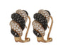 Black Diamond Ladies Earrings (Black Diamond 1.94 cts. White Diamond 1.29 cts.) Not Net